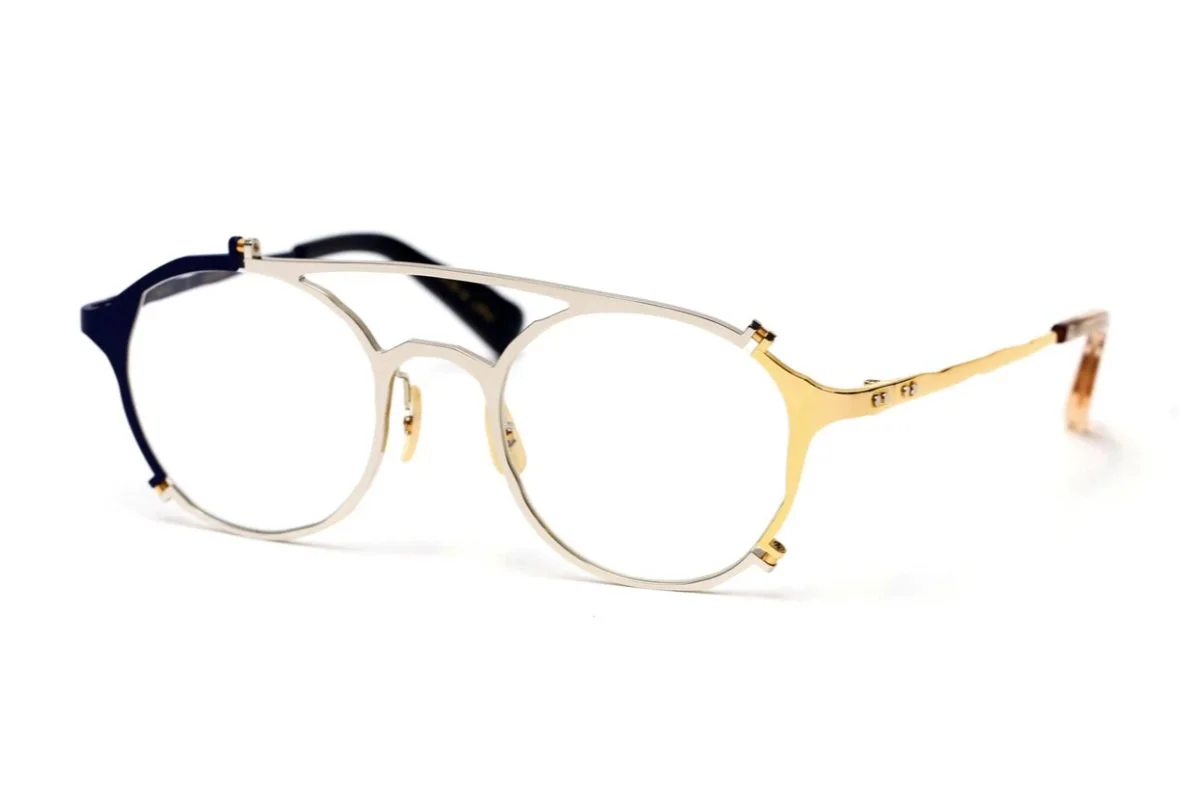 Masahiro Maruyama MM-0077 Clear Charcoal / White — Wink eyewear